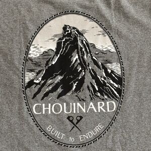 Patagonia Responsibiltee‎ Shirt Chouinard Crest Pocket Mens Small Grey Outdoors